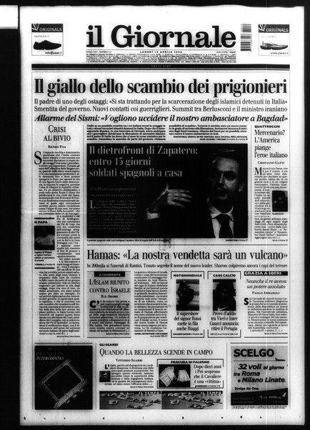 Il giornale del lunedi